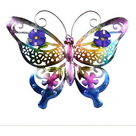 Décoration murale vintage en métal en forme de papillon pour jardin (1/5)