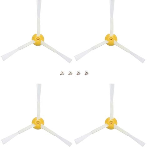 Pack of 4 side brushes for iRobot 500, 600, and 700 series (1/5)
