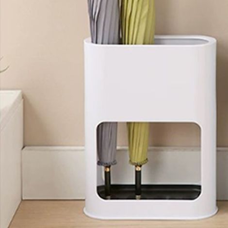 Schirmständer mit Abtropfschale – Rutschfester Schlägerhalter mit Wasserablauf – Schirmorganizer mit großem Fassungsvermögen für Zuhause oder Büro (1/4)