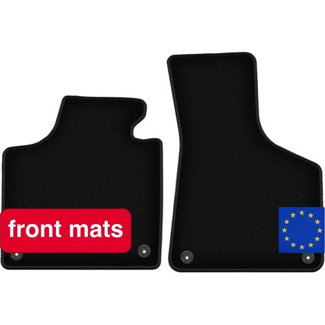 Alfombrillas de fibra sintética, alfombrillas delanteras para hatchback y descapotable, compatibles con Audi A3 8P (2003-2011), tipo lujo, fáciles de limpiar. (1/5)