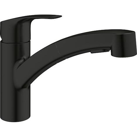 Grohe – Mitigeur de lavabo monocommande 227mm – Hauteur 181mm – Bec plat orientable – Douchette extractible – Limiteur de température intégré (1/5)