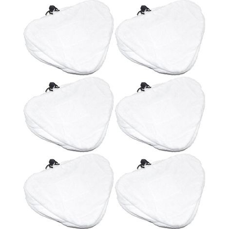 Steam Mop Microfibre Cleaning Cloth Cover Pads Kit For Triangular Head Steam Mops x 6 (1/5)
