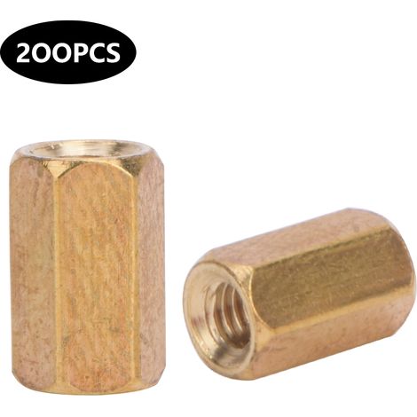 Entretoise en laiton pour carte mère
Accessoires d'écrous hexagonaux de couplage M3 2 voies M3x5/6/8/10/12/15/20-50200 pièces x 8 (1/5)