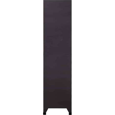Armoire de Rangement en Acier, Gris Anthracite, 90 x 45 x 180 cm, Meuble de Stockage Robuste avec Portes, Idéal pour Garage, Atelier ou Bureau (1/5)