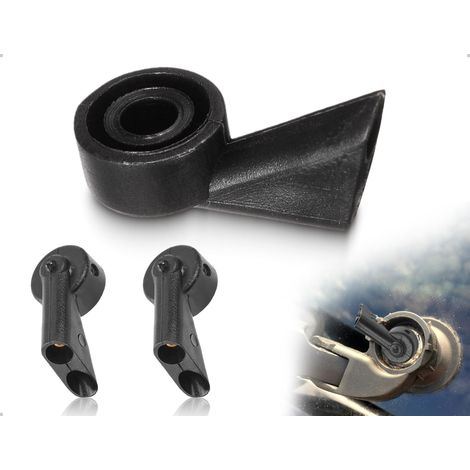 Lot de 2 buses d'essuie-glace arrière, buse de rechange pour lave-glace arrière, compatible avec Audi voiture A1 A3 A4 A6 RS3 RS4 Q7, pour la maison et les ateliers de réparation (Noir) (1/5)