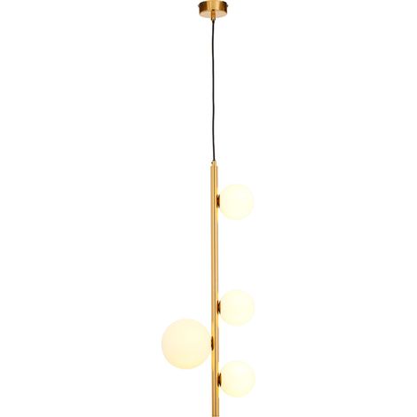 Lampada a sospensione Taida oro ottone 4xG9 sfere bianche (1/4)
