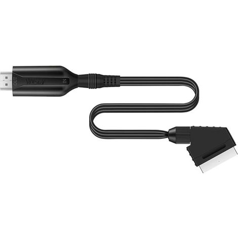 Convertisseur HDMI, adaptateur SCART vers HDMI pour décodeurs TV haute définition, magnétoscopes VHS, consoles de jeux Xbox, consoles de jeux PS3, lecteurs DVD et lecteurs Blu-ray. (1/5)