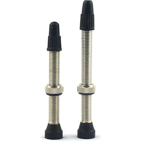 lot De 2 Tubeless Valves - Valves Argent, 45 Mm (1/4)