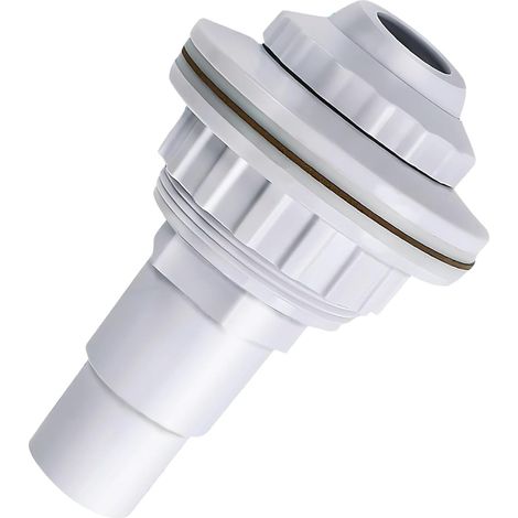 Buse D Entrée Piscine Réglable avec Tête Orientable pour Piscine Paroi Acier Buse de Refoulement avec Raccord Tuyau 32mm et 38mm pour Circulation D Eau Homogène Accessoire Piscine