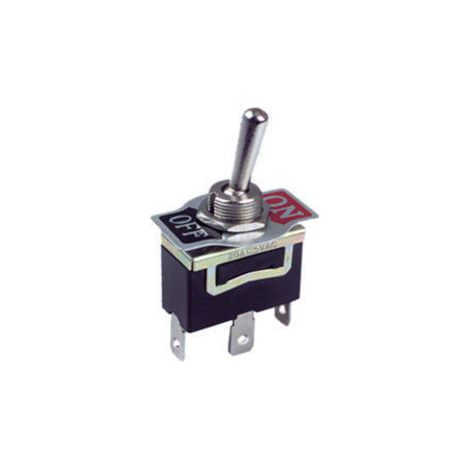 Einpoliger Kippschalter ON-OFF Faston 6'3mm Klemmen 10A/ 250VAC Electro DH 11.464.I 8430552074808