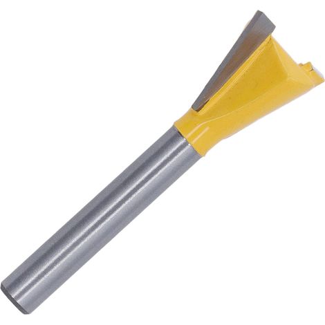 Fraise à rainurer carbure 6mm revêtement PTFE 5/8" pour défonceuse bois