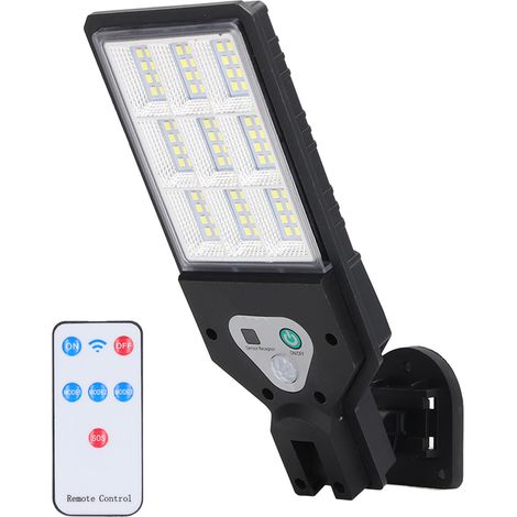 Lampe solaire murale extérieure avec télécommande, étanche IP64, éclairage COB, panneau photovoltaïque TG TY11601 ABS 9 COB 3.69W (1/5)