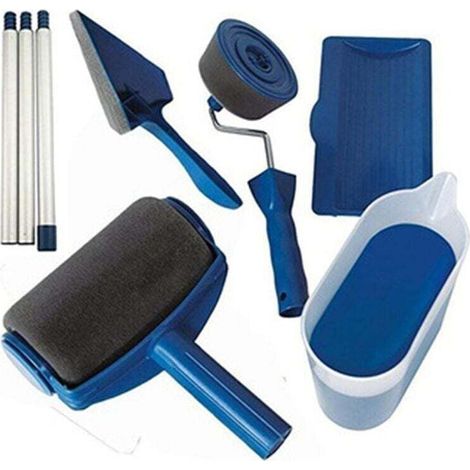Kit rullo per pittura  con 6 strumenti per pittura, con serbatoio integrato, sistema antigoccia e antimacchia, facile da usare (1/4)