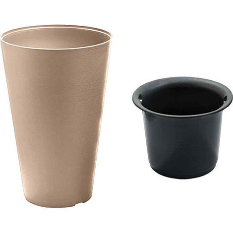 Pot de fleurs hydroponique extra large et épais, pot de fleurs simple et créatif pour grandes plantes vertes, pot de fleurs en plastique pour jardinage en stand (1/5)