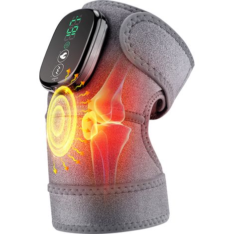Genouillères et épaulettes chauffantes électriques populaires pour la physiothérapie, rechargeables par USB, masseur vibrant Y18 (1/5)