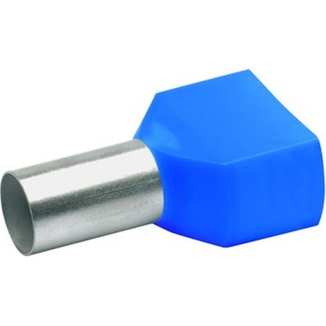 Multipack Klauke ZWILLINGSADERENDHÜLSEN 2X16² (877/14 BLAU) - 100 Stück
