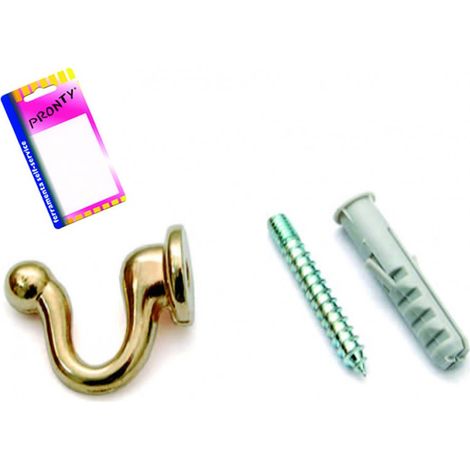 Ganci raccoglitenda medi oro in blister - mm.30, in bl.2 pz. - 6 bl