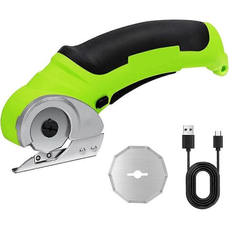ciseaux à tissu électriques sans fil, cutter rotatif électrique, ciseaux à carton robustes, ciseaux à coudre rechargeables (1/5)