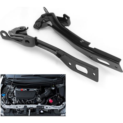 2 pièces Charnières de Capot Moteur en Acier Inoxydable 60120TR0A00ZZ pour Honda Civic SE 2015, Remplacement et Réparation (1/5)