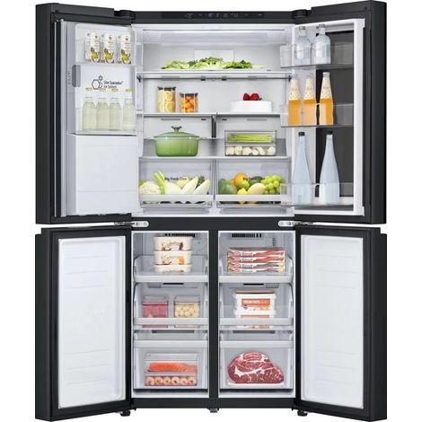 LG InstaView GMG860EPBE nevera puerta lado a lado Independiente 508 L E Negro