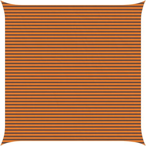 Sonnensegel Orange und Braun 6 x 6 m 100 % Polyester Oxford vidaXL