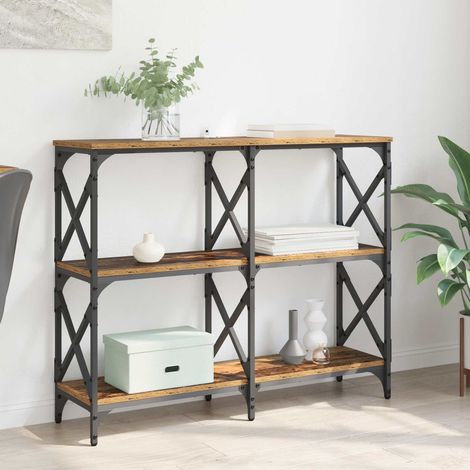 vidaXL Table console Bois ancien 100 x 28 x 80,5 cm Bois d'ingénierie (1/5)
