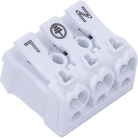 Conector Rápido De 3 Polos / 0.5 - 2.5mm