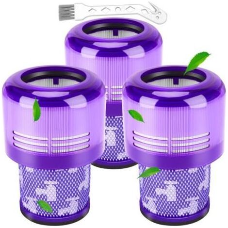 Filtres pour aspirateur Dyson V11,Lot de 3 filtres de rechange pour aspirateurs à batterie Dyson V11,V15,SV14,SV22,Absolute Animal Extra Pro Detect Torque Drive,à comparer à la référence 970013-02 (1/4)