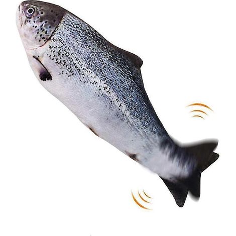 Jouet électrique pour chat en forme de poisson mobile, jouet à mâcher pour chat (saumon) (1/5)