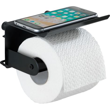 WENKO Portarrollos estante Classic Plus negro protección contra oxidación (1/5)