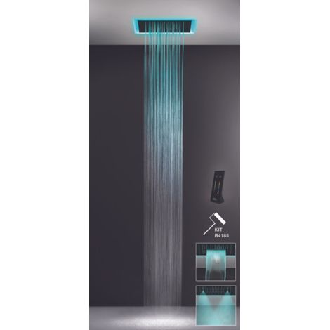 Gessi Afilo, système de douche multifonctionnel 500x500 à jet