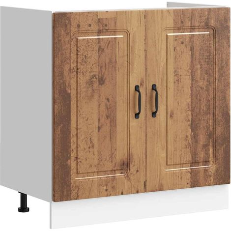 Maison Exclusive - Mobile base lavello Kalmar Legno Vecchio 80x46x81,5 cm