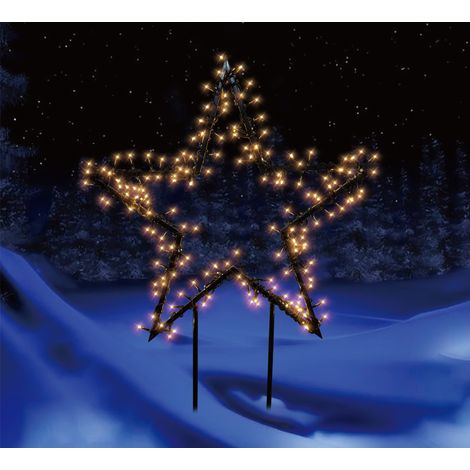 TrendLine LED Stecker Stern Ø 60 x 80 cm warmweiß Gartenstecker