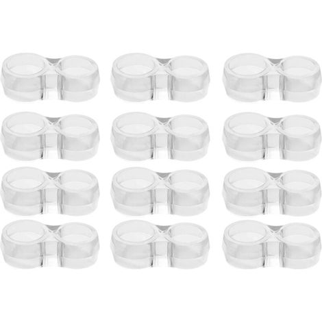 Protection poignee porte - lot de 12 protège poignée porte double transparents et protege mur pour poignée de fenêtre pour protéger contre les marques (1/4)