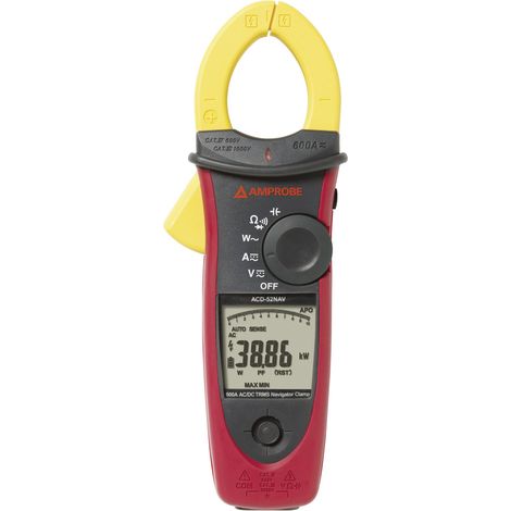 Beha Amprobe ACDC-52NAV Hand-Multimeter, Stromzange  digital  CAT III 1000 V, CAT IV 600 V Anzeige (