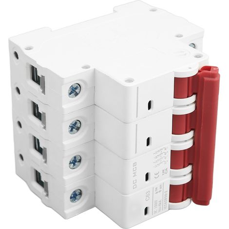 Le nouveau disjoncteur DZ47s-63Z C63 DC 1000V 4P DC, disjoncteur miniature 63A pour systèmes photovoltaïques solaires, montage sur rail DIN, capacité de coupure basse tension 6000A. (1/5)
