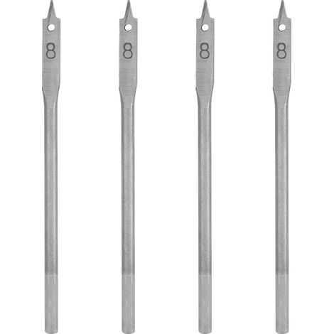 Lot de 4 forets à bois en acier à haute teneur en carbone, scie cloche de 8 mm