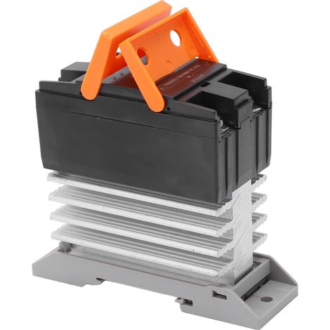 Relais statique industriel à faible interférence RF, contrôle DC commande AC, avec dissipateur thermique, 3-32V DC (1/5)