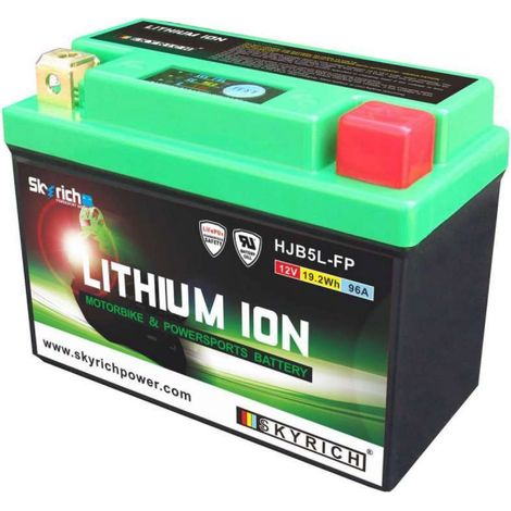 Batterie Lithium Skyrich pour Moto Suzuki 125 GT 1974 YB5L-B /