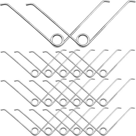 Lot de 20 Ressorts de Rechange V Blanc en Acier Inoxydable pour Sécateurs de Jardinage Accessoires Précis pour Cisailles à Main Pièces de Remplacement Solide pour Coupe-Branches (1/5)
