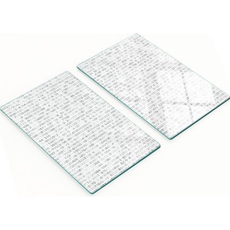 Tavole decorative multifunzionali in vetro per cucina, codice binario, 2x30x52 cm (1/5)