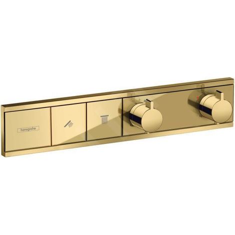 Hansgrohe RainSelect - Mitigeur encastré pour 2 sorties, aspect d'or poli 15380990 (1/3)