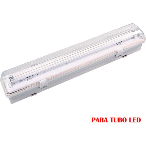 Pantalla fluorescente estanca para tubo de led 1x18w eq 36w 220v 126cm ip65 EDM
