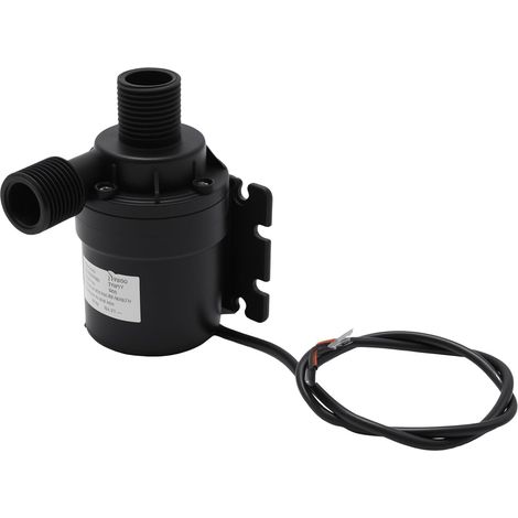 Pompe à eau 12 V - Pompe centrifuge sans balais - 1000 l/h - Hauteur de refoulement : 8 m - Plastique ABS avec IP68 - Pour système solaire d'aquarium, circuit d'eau (1/5)