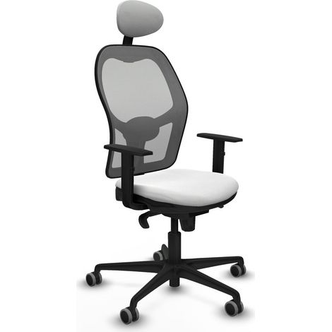 Sedia Ufficio con Poggiatesta Jorquera Piqueras y Crespo 1D036G1 Bianco (1/5)