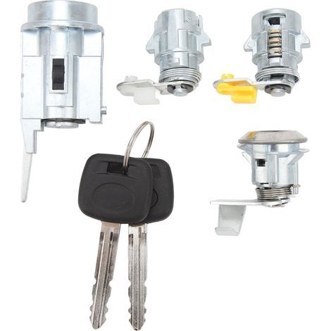 Kit de cylindre de serrure de porte d'allumage D2191608, Kit de serrure de barillet d'allumage avec 2 clés pour Hilux LN80 LN85 LN90 LN105 LN108 (1/5)