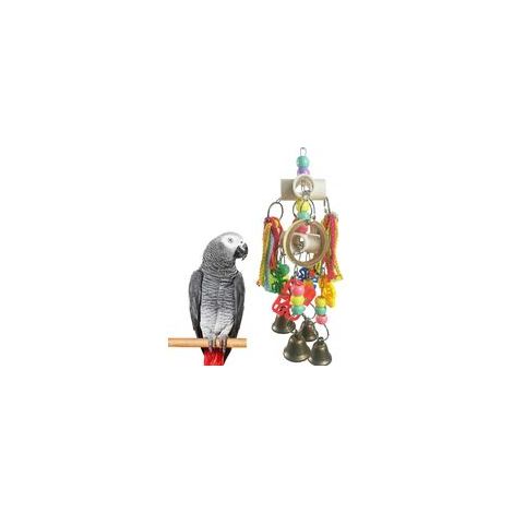 Giocattoli per pappagalli, giocattoli per uccelli, giocattoli interattivi da masticare da appendere, adatti a pappagalli di piccole e medie dimensioni come pappagalli cenerini africani, cacatua, pappa