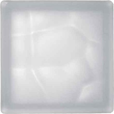 VETROMATTONE ONDULATO BIANCO SATINATO 19x19x8 cm Q.TA 6