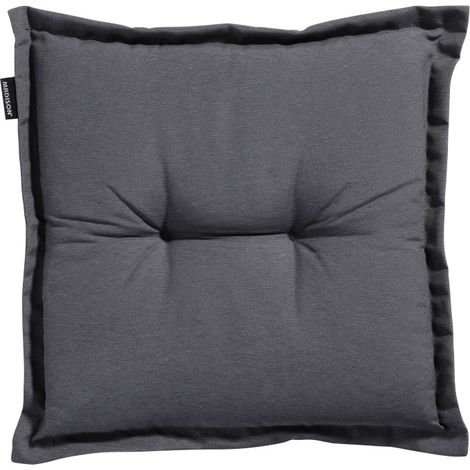 Coussin d'assise PANAMA 50 x 50 cm - MADISON Série Classique - Gris (1/3)