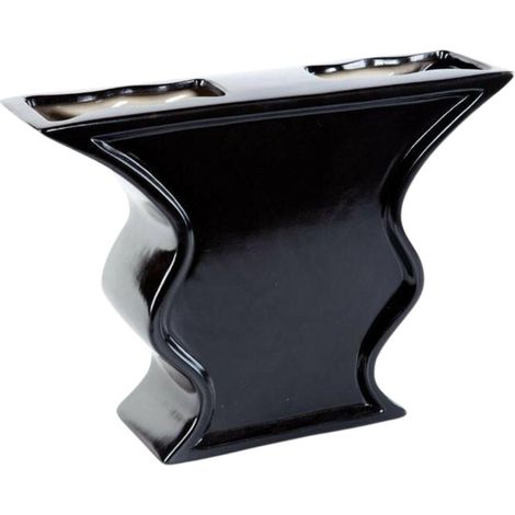 Vaso sagomato nero, 10H25 cm (1/2)